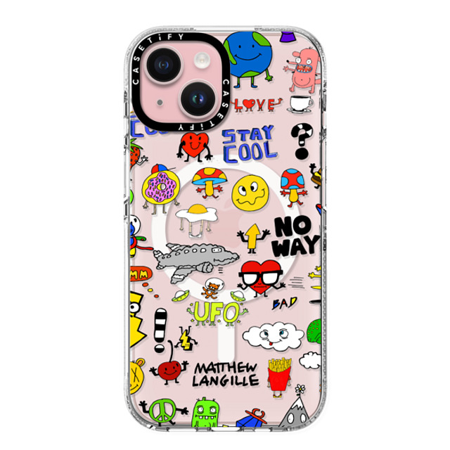 Matthew Langille x CASETiFY iPhone 15 ケース Pop Art クリア クリア ケース MagSafe対応 Characters Mother's Day Matthew Langille x CASETiFY iPhone 15 ケース Pop Art クリア クリア ケース MagSafe対応 Characters Mother's Day