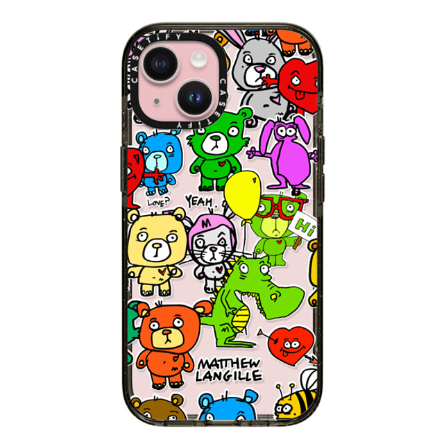 Matthew Langille x CASETiFY iPhone 15 Case Pop Art Black インパクトケース Cartoons Mother's Day Matthew Langille x CASETiFY iPhone 15 Case Pop Art Black インパクトケース Cartoons Mother's Day
