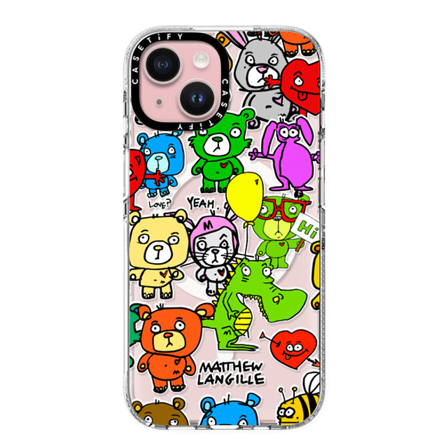 Matthew Langille x CASETiFY iPhone 15 Case Pop Art Clear Clear Case MagSafe Compatible Cartoons Mother's Day Matthew Langille x CASETiFY iPhone 15 Case Pop Art Clear Clear Case MagSafe Compatible Cartoons Mother's Day
