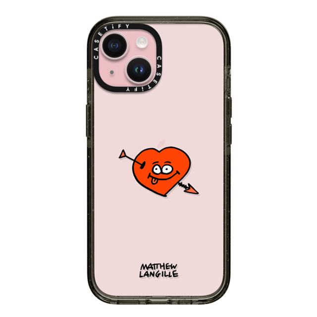 Matthew Langille x CASETiFY iPhone 15 Case Pop Art ブラック インパクトケース Heart Mother's Day Matthew Langille x CASETiFY iPhone 15 Case Pop Art ブラック インパクトケース Heart Mother's Day