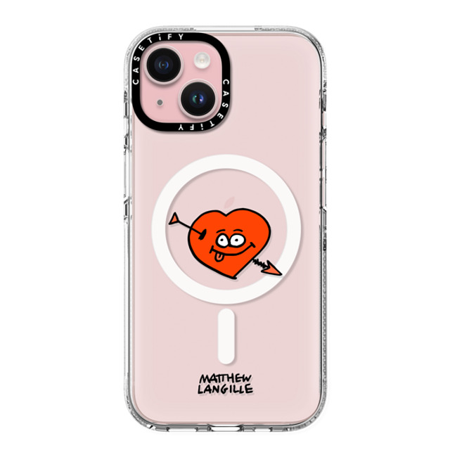 Matthew Langille x CASETiFY iPhone 15 ケース Pop Art クリア クリア ケース MagSafe対応 Heart Back to School Matthew Langille x CASETiFY iPhone 15 ケース Pop Art クリア クリア ケース MagSafe対応 Heart Back to School