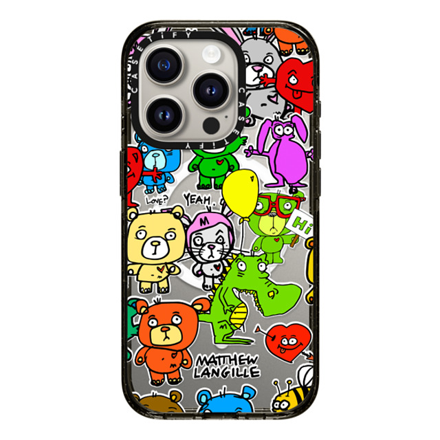 Matthew Langille x CASETiFY iPhone 15 Pro Case Pop Art Black Impact Case MagSafe Compatible Cartoons Mother's Day Matthew Langille x CASETiFY iPhone 15 Pro Case Pop Art Black Impact Case MagSafe Compatible Cartoons Mother's Day