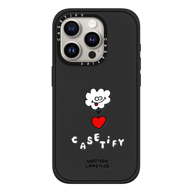 Matthew Langille x CASETiFY iPhone 15 Pro Case Pop Art マットブラック インパクトケース MagSafe対応 Cloud Mother's Day Matthew Langille x CASETiFY iPhone 15 Pro Case Pop Art マットブラック インパクトケース MagSafe対応 Cloud Mother's Day