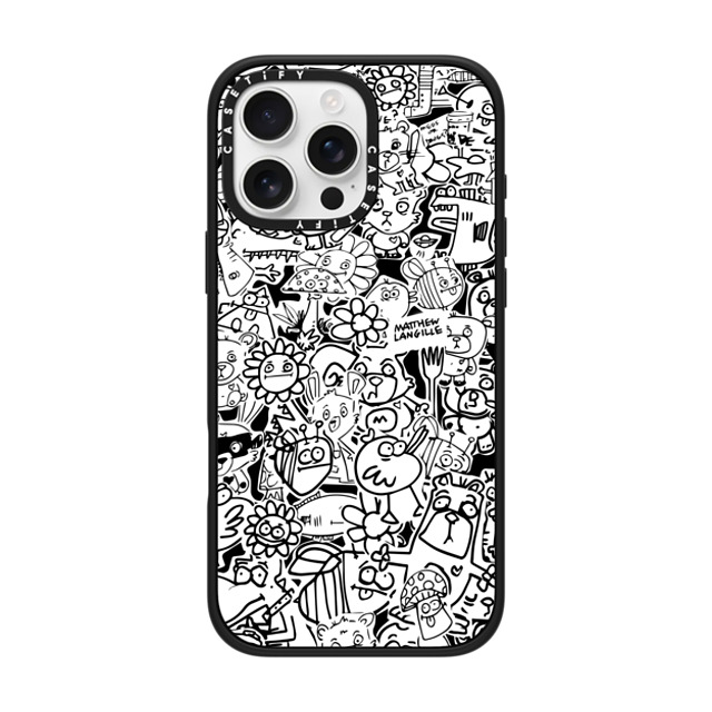 Matthew Langille x CASETiFY iPhone 16 Pro Max ケース Pop Art マットブラック インパクトケース MagSafe対応 Collage Father's Day Matthew Langille x CASETiFY iPhone 16 Pro Max ケース Pop Art マットブラック インパクトケース MagSafe対応 Collage Father's Day