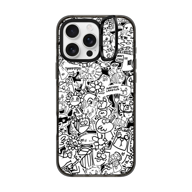 Matthew Langille x CASETiFY iPhone 16 Pro Max ケース Pop Art ブラック インパクトリングスタンドケース MagSafe対応 Collage Father's Day Matthew Langille x CASETiFY iPhone 16 Pro Max ケース Pop Art ブラック インパクトリングスタンドケース MagSafe対応 Collage Father's Day