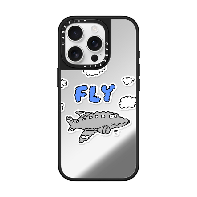 Matthew Langille x CASETiFY iPhone 16 Pro Case Cartoon,Travel Silver on Black ミラーケース MagSafe対応 Fly by Matthew Langille Father's Day Matthew Langille x CASETiFY iPhone 16 Pro Case Cartoon,Travel Silver on Black ミラーケース MagSafe対応 Fly by Matthew Langille Father's Day