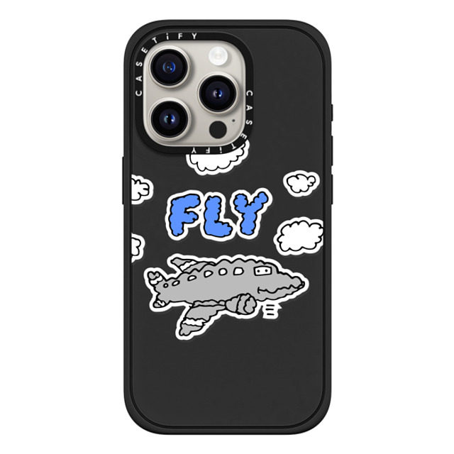 Matthew Langille x CASETiFY iPhone 15 Pro ケース Cartoon,Travel マットブラック インパクトケース MagSafe対応 Fly by Matthew Langille Father's Day Matthew Langille x CASETiFY iPhone 15 Pro ケース Cartoon,Travel マットブラック インパクトケース MagSafe対応 Fly by Matthew Langille Father's Day