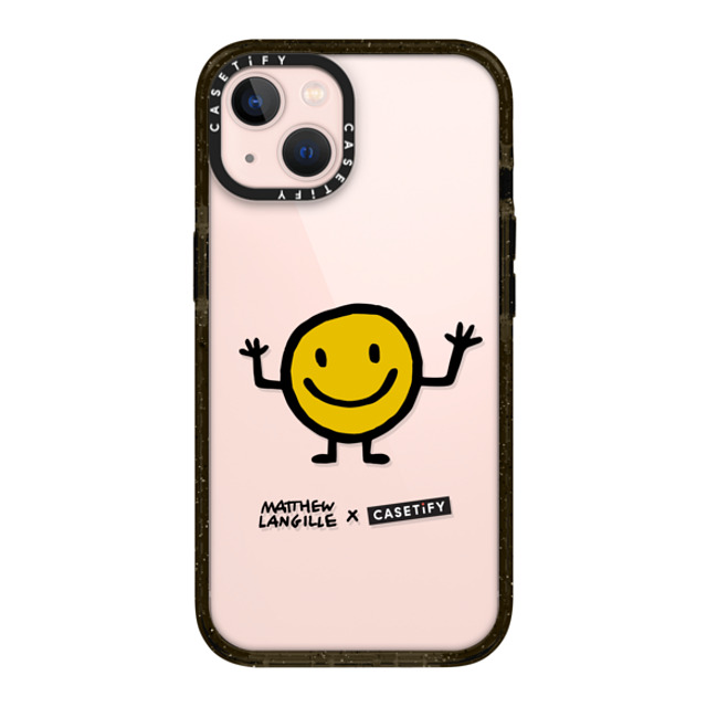 Matthew Langille x CASETiFY iPhone 13 ケース ブラック インパクトケース Smile by Matthew Langille