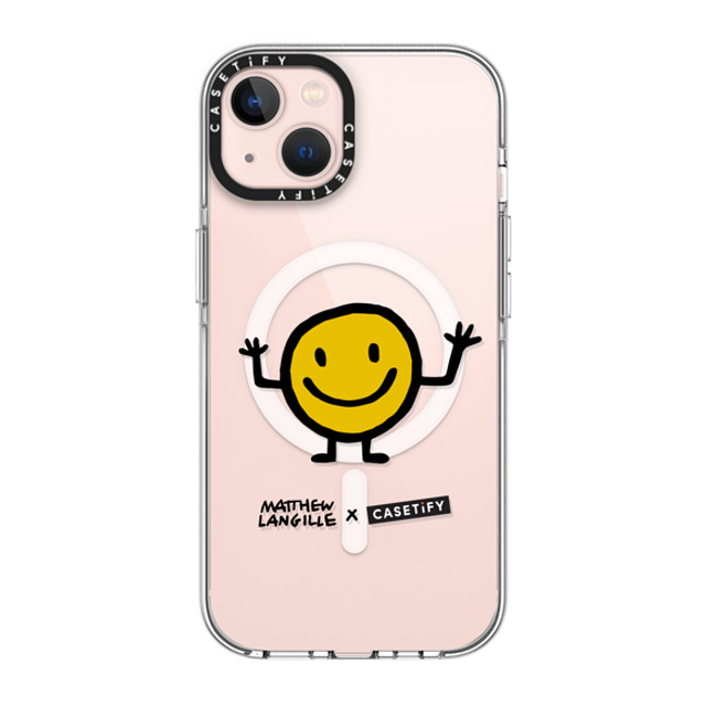 Matthew Langille x CASETiFY iPhone 13 ケース クリア クリア ケース MagSafe対応 Smile by Matthew Langille