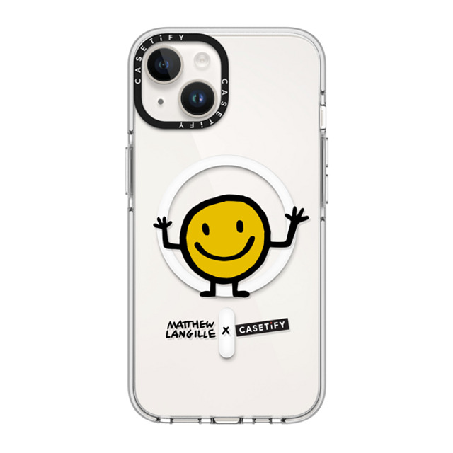 Matthew Langille x CASETiFY iPhone 14 ケース クリア クリア ケース MagSafe対応 Smile by Matthew Langille