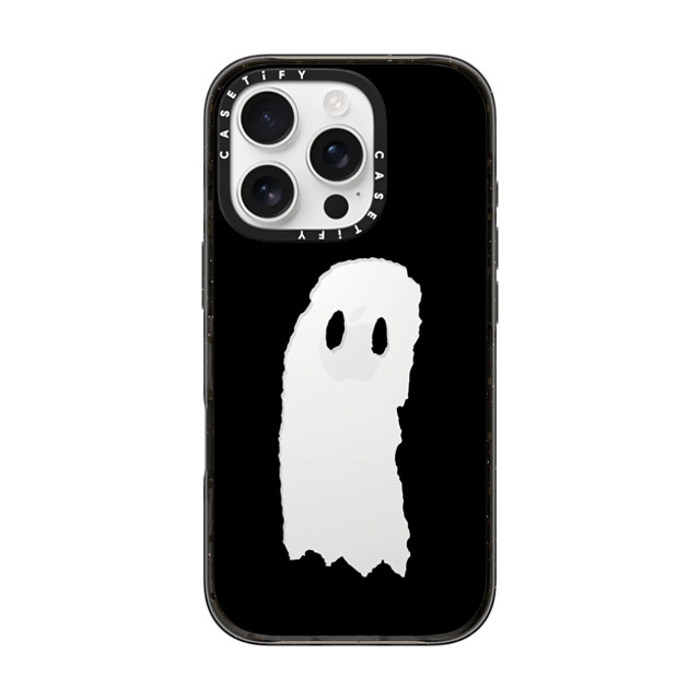 Matthew Langille x CASETiFY iPhone 16 Pro ケース Skull,Cartoon ブラック インパクトケース Ghost by Matthew Langille Back to School Matthew Langille x CASETiFY iPhone 16 Pro ケース Skull,Cartoon ブラック インパクトケース Ghost by Matthew Langille Back to School