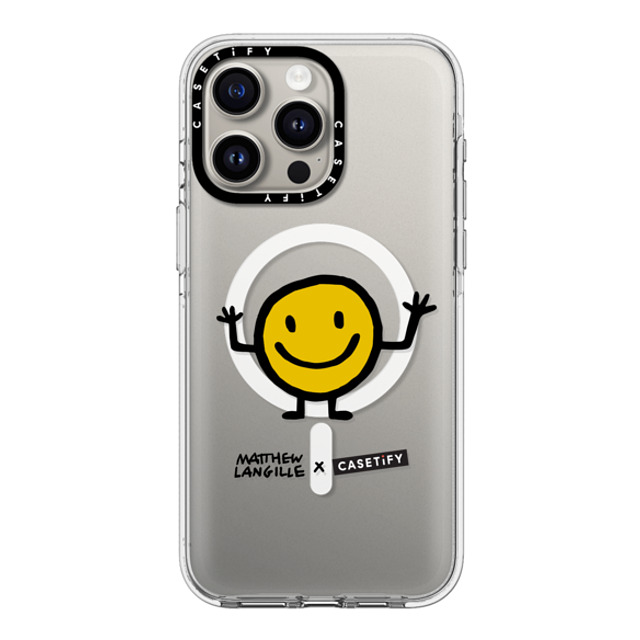 Matthew Langille x CASETiFY iPhone 15 Pro Max ケース クリア クリア ケース MagSafe対応 Smile by Matthew Langille