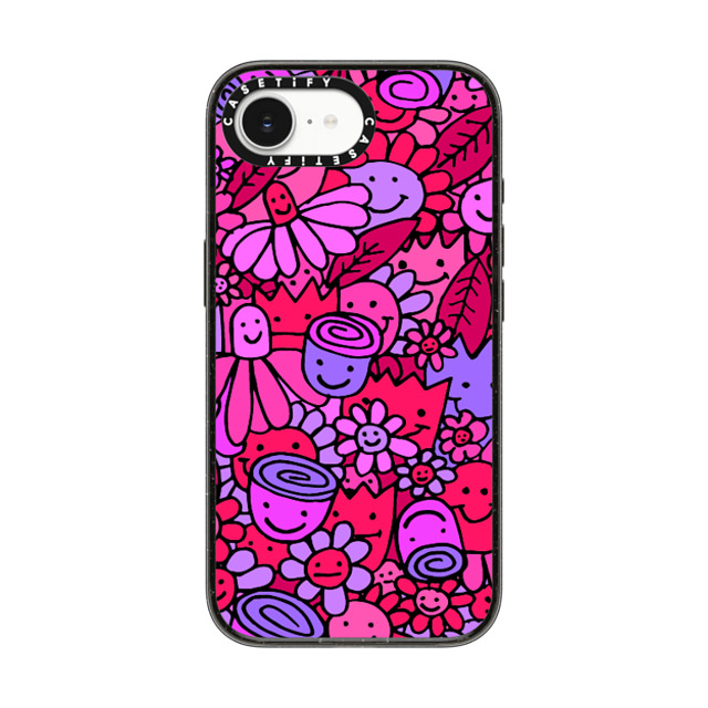 Matthew Langille x CASETiFY iPhone 16e ケース Sticker,Floral ブラック インパクトケース MagSafe対応 2022 Floral by Matthew Langille Back to School Matthew Langille x CASETiFY iPhone 16e ケース Sticker,Floral ブラック インパクトケース MagSafe対応 2022 Floral by Matthew Langille Back to School