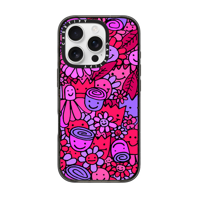Matthew Langille x CASETiFY iPhone 16 Pro ケース Sticker,Floral ブラック インパクトケース MagSafe対応 2022 Floral by Matthew Langille Back to School Matthew Langille x CASETiFY iPhone 16 Pro ケース Sticker,Floral ブラック インパクトケース MagSafe対応 2022 Floral by Matthew Langille Back to School