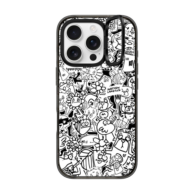 Matthew Langille x CASETiFY iPhone 16 Pro Case Pop Art Black インパクトリングスタンドケース MagSafe対応 Collage Back to School Matthew Langille x CASETiFY iPhone 16 Pro Case Pop Art Black インパクトリングスタンドケース MagSafe対応 Collage Back to School