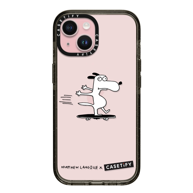 Matthew Langille x CASETiFY iPhone 15 Case Dog,Animal Black インパクトケース Skater Dog by Matthew Langille Mother's Day Matthew Langille x CASETiFY iPhone 15 Case Dog,Animal Black インパクトケース Skater Dog by Matthew Langille Mother's Day
