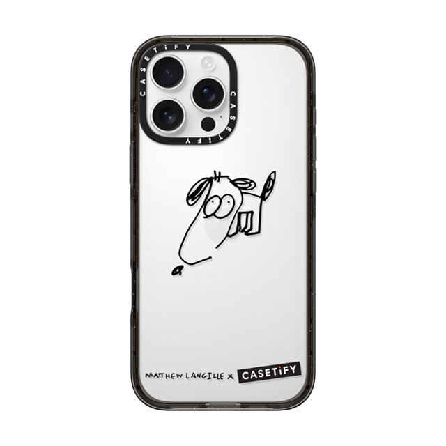 Matthew Langille x CASETiFY iPhone 16 Pro Max ケース Dog,Animal ブラック インパクトケース Doggy by Matthew Langille Back to School Matthew Langille x CASETiFY iPhone 16 Pro Max ケース Dog,Animal ブラック インパクトケース Doggy by Matthew Langille Back to School