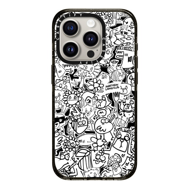 Matthew Langille x CASETiFY iPhone 15 Pro ケース Pop Art ブラック インパクトケース MagSafe対応 Collage Father's Day Matthew Langille x CASETiFY iPhone 15 Pro ケース Pop Art ブラック インパクトケース MagSafe対応 Collage Father's Day
