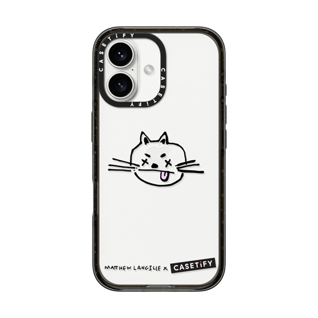 Matthew Langille x CASETiFY iPhone 16 Case Cat,Animal ブラック インパクトケース Mad Kitty by Matthew Langille Mother's Day Matthew Langille x CASETiFY iPhone 16 Case Cat,Animal ブラック インパクトケース Mad Kitty by Matthew Langille Mother's Day