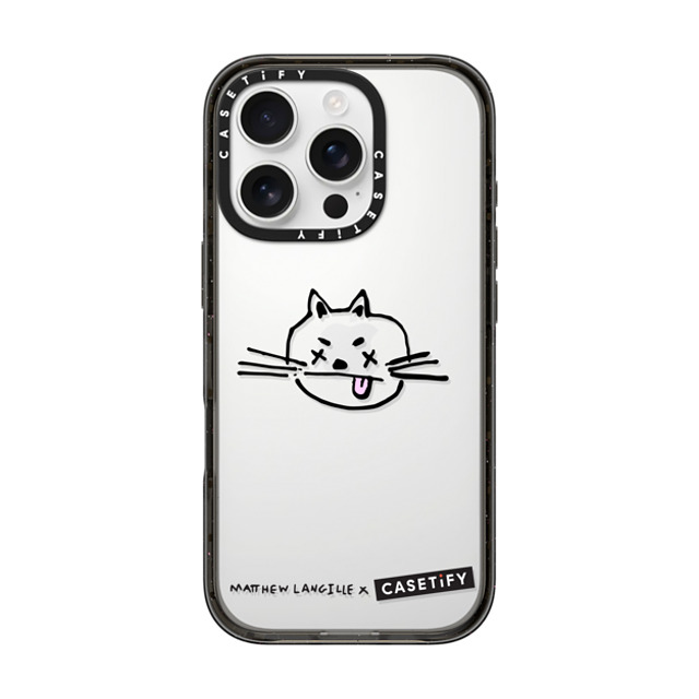 Matthew Langille x CASETiFY iPhone 16 Pro Case Cat,Animal Black インパクトケース Mad Kitty by Matthew Langille Mother's Day Matthew Langille x CASETiFY iPhone 16 Pro Case Cat,Animal Black インパクトケース Mad Kitty by Matthew Langille Mother's Day