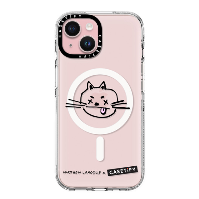 Matthew Langille x CASETiFY iPhone 15 Case Cat,Animal クリア クリア ケース MagSafe対応 Mad Kitty by Matthew Langille Mother's Day Matthew Langille x CASETiFY iPhone 15 Case Cat,Animal クリア クリア ケース MagSafe対応 Mad Kitty by Matthew Langille Mother's Day