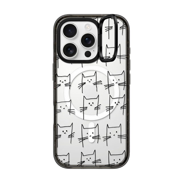 Matthew Langille x CASETiFY iPhone 16 Pro Case Cat,Animal Black インパクトリングスタンドケース MagSafe対応 Kittens by Matthew Langille Father's Day Matthew Langille x CASETiFY iPhone 16 Pro Case Cat,Animal Black インパクトリングスタンドケース MagSafe対応 Kittens by Matthew Langille Father's Day