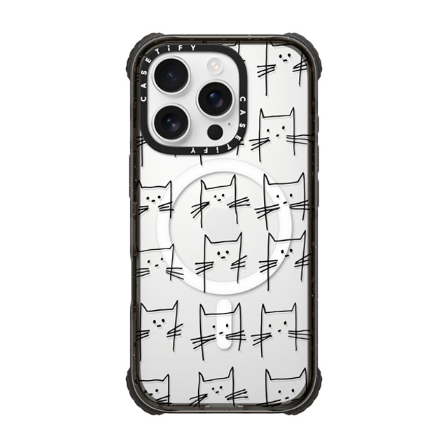 Matthew Langille x CASETiFY iPhone 16 Pro ケース Cat,Animal ブラック ウルトラ インパクトケース MagSafe 対応 Kittens by Matthew Langille Father's Day Matthew Langille x CASETiFY iPhone 16 Pro ケース Cat,Animal ブラック ウルトラ インパクトケース MagSafe 対応 Kittens by Matthew Langille Father's Day