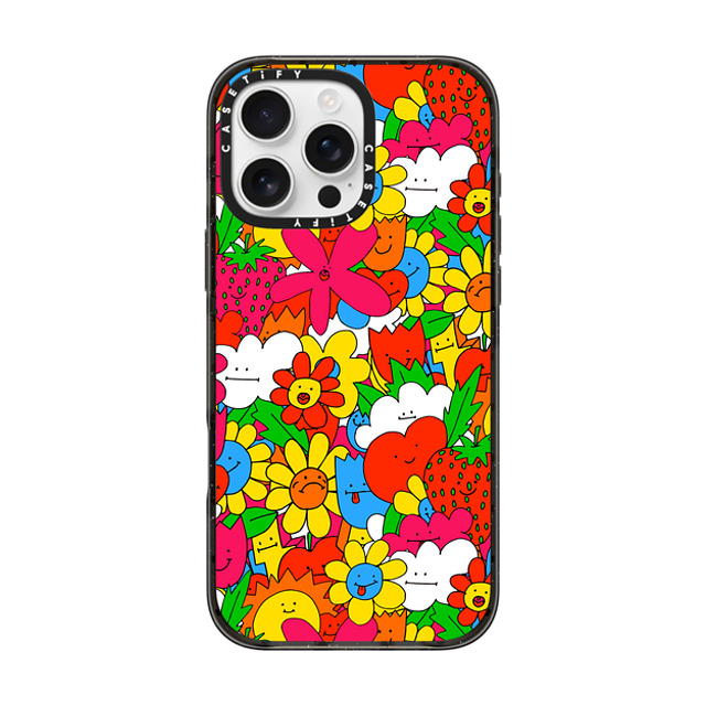 Matthew Langille x CASETiFY iPhone 16 Pro Max ケース Floral,Cartoon ブラック インパクトケース Smiles by Matthew Langille Back to School Matthew Langille x CASETiFY iPhone 16 Pro Max ケース Floral,Cartoon ブラック インパクトケース Smiles by Matthew Langille Back to School
