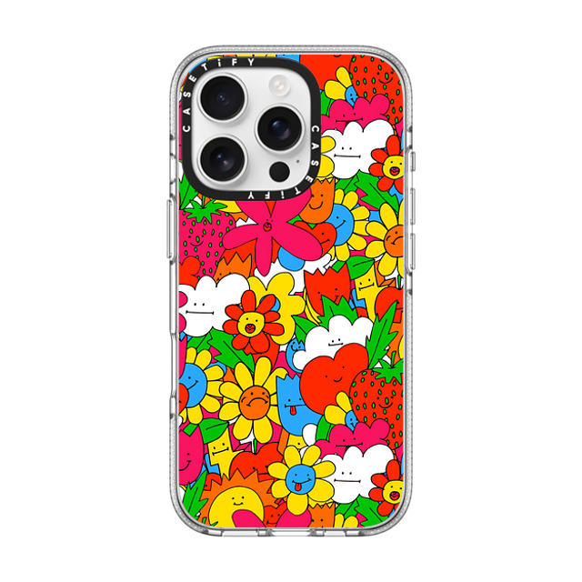 Matthew Langille x CASETiFY iPhone 16 Pro ケース Floral,Cartoon クリア クリア ケース MagSafe対応 Smiles by Matthew Langille Back to School Matthew Langille x CASETiFY iPhone 16 Pro ケース Floral,Cartoon クリア クリア ケース MagSafe対応 Smiles by Matthew Langille Back to School