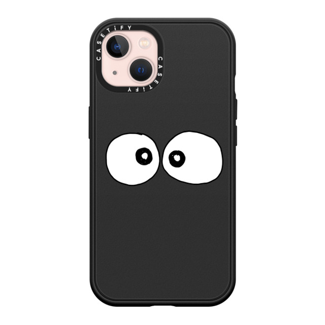 Matthew Langille x CASETiFY iPhone 13 ケース マットブラック インパクトケース MagSafe対応 Eyes by Matthew Langille