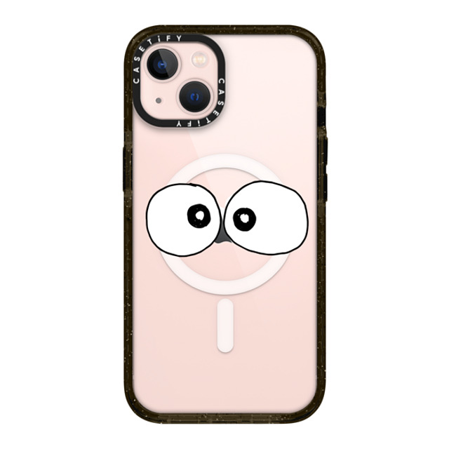 Matthew Langille x CASETiFY iPhone 13 ケース ブラック インパクトケース MagSafe対応 Eyes by Matthew Langille