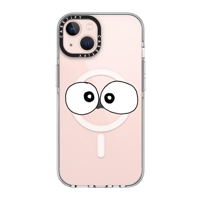 Matthew Langille x CASETiFY iPhone 13 ケース クリア クリア ケース MagSafe対応 Eyes by Matthew Langille