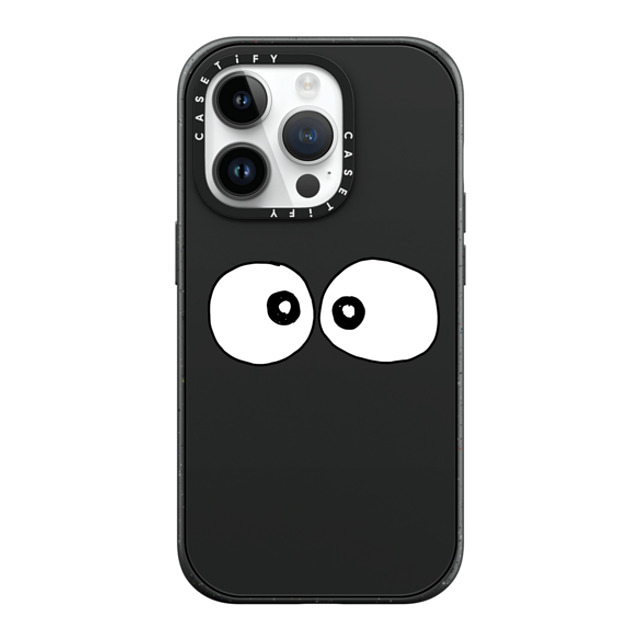 Matthew Langille x CASETiFY iPhone 14 Pro ケース マットブラック インパクトケース MagSafe対応 Eyes by Matthew Langille