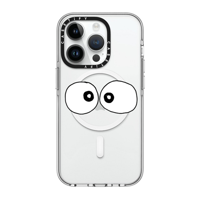 Matthew Langille x CASETiFY iPhone 14 Pro ケース クリア クリア ケース MagSafe対応 Eyes by Matthew Langille