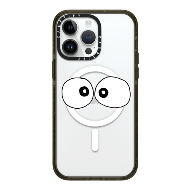 Matthew Langille x CASETiFY iPhone 14 Pro Max ケース ブラック インパクトケース MagSafe対応 Eyes by Matthew Langille