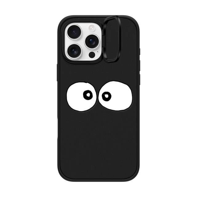 Matthew Langille x CASETiFY iPhone 16 Pro Max ケース マットブラック インパクトリングスタンドケース MagSafe対応 Eyes by Matthew Langille