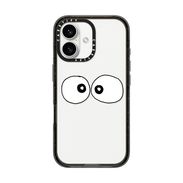 Matthew Langille x CASETiFY iPhone 16 ケース ブラック インパクトケース Eyes by Matthew Langille