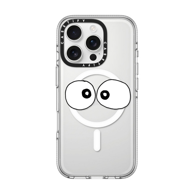 Matthew Langille x CASETiFY iPhone 16 Pro ケース クリア クリア ケース MagSafe対応 Eyes by Matthew Langille