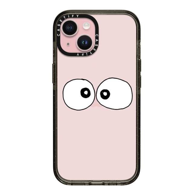 Matthew Langille x CASETiFY iPhone 15 ケース ブラック インパクトケース Eyes by Matthew Langille