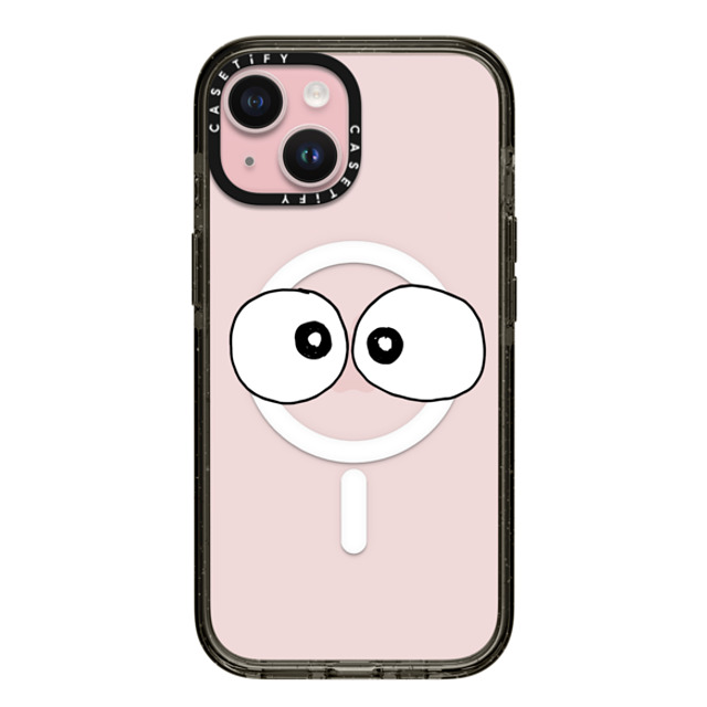 Matthew Langille x CASETiFY iPhone 15 ケース ブラック インパクトケース MagSafe対応 Eyes by Matthew Langille