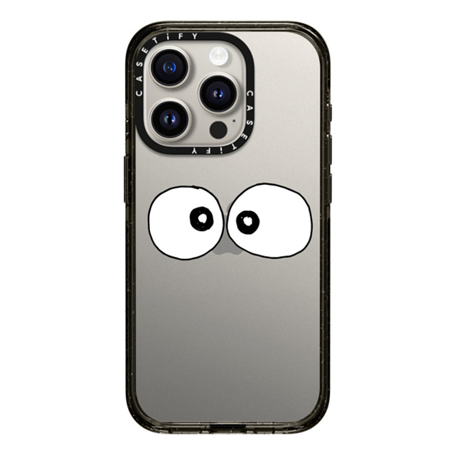 Matthew Langille x CASETiFY iPhone 15 Pro ケース ブラック インパクトケース Eyes by Matthew Langille