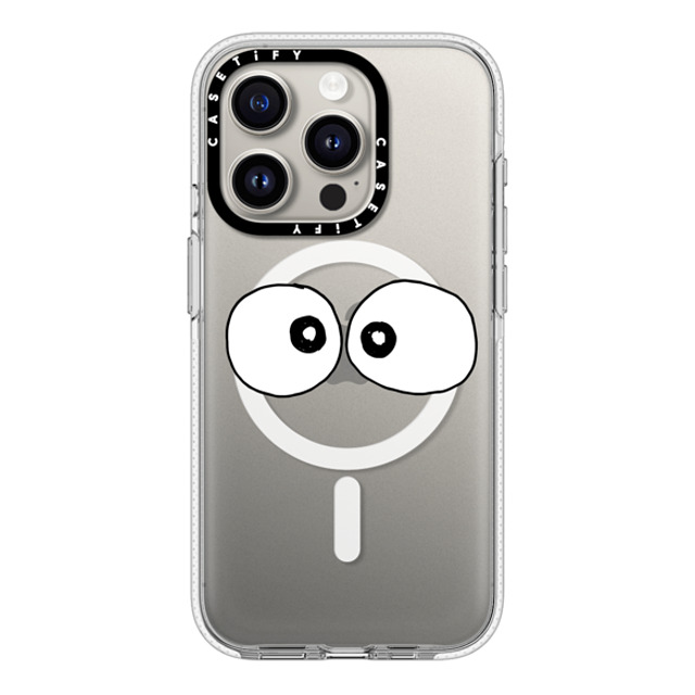 Matthew Langille x CASETiFY iPhone 15 Pro ケース クリア クリア ケース MagSafe対応 Eyes by Matthew Langille