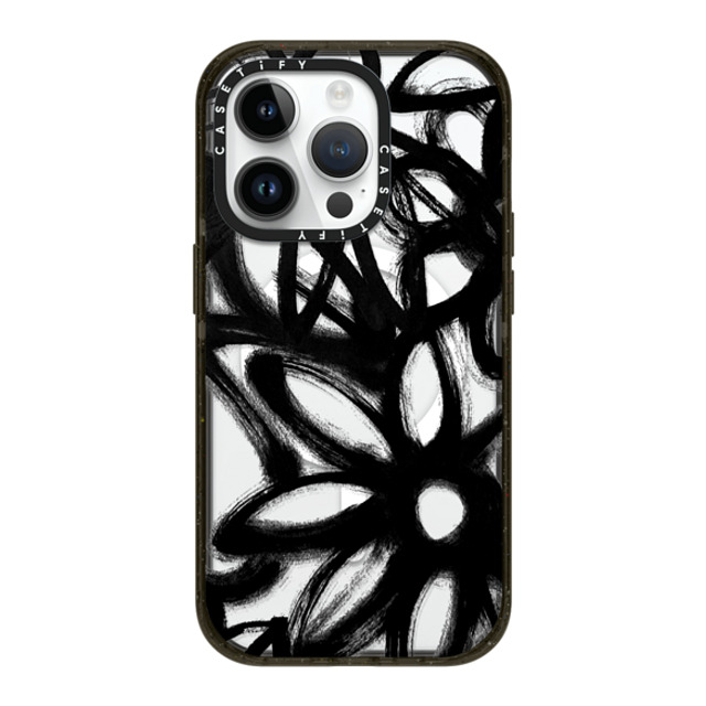 Matthew Langille x CASETiFY iPhone 14 Pro ケース ブラック インパクトケース MagSafe対応 INK by Matthew Langille