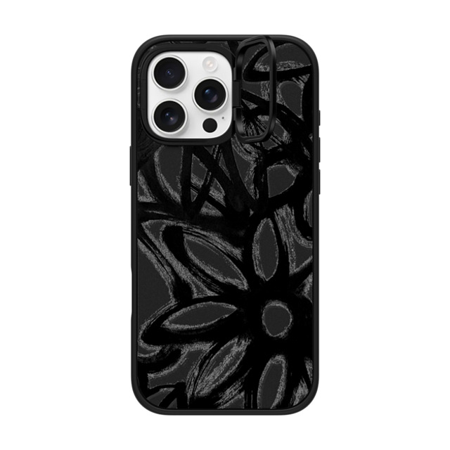 Matthew Langille x CASETiFY iPhone 16 Pro Max ケース マットブラック インパクトリングスタンドケース MagSafe対応 INK by Matthew Langille