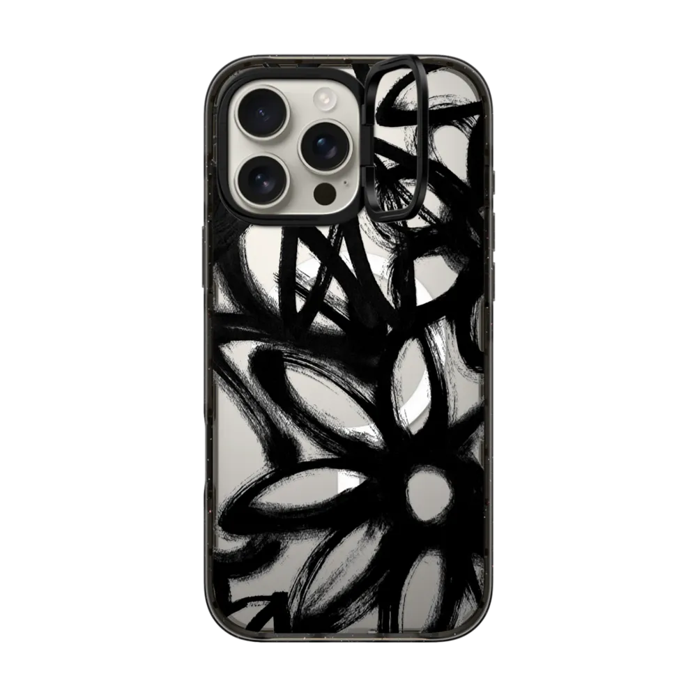 Impact Ring Stand iPhone 16 Pro Max Case MagSafe Compatible - INK by Matthew Langille
