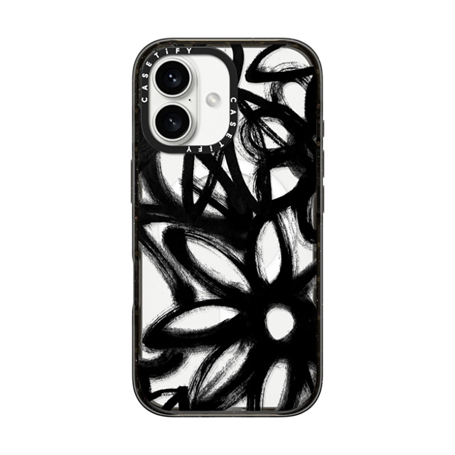 Matthew Langille x CASETiFY iPhone 16 ケース ブラック インパクトケース MagSafe対応 INK by Matthew Langille