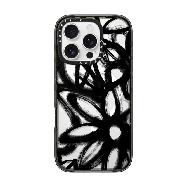 Matthew Langille x CASETiFY iPhone 16 Pro ケース ブラック インパクトケース MagSafe対応 INK by Matthew Langille