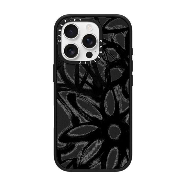 Matthew Langille x CASETiFY iPhone 16 Pro ケース マットブラック インパクトケース MagSafe対応 INK by Matthew Langille