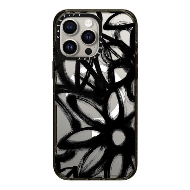 Matthew Langille x CASETiFY iPhone 15 Pro Max ケース ブラック インパクトケース MagSafe対応 INK by Matthew Langille