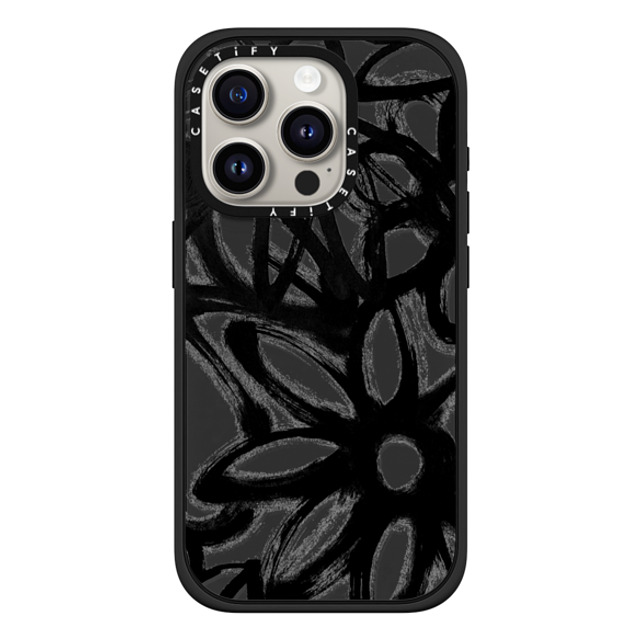 Matthew Langille x CASETiFY iPhone 15 Pro ケース マットブラック インパクトケース MagSafe対応 INK by Matthew Langille